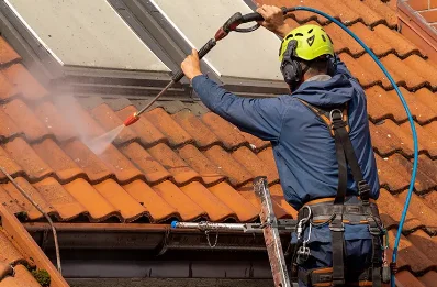 Démoussage et hydrofuge de toiture à Poubeau